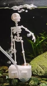 Skull Decoration for Fish Tank Khung động cơ bong bóng cho bể cá