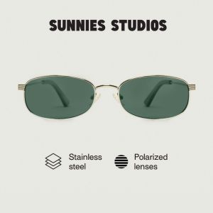 Sunnies Studios Billie (แว่นกันแดดโพลาไรซ์ทรงสี่เหลี่ยม สำหรับยูนิเซ็กส์)