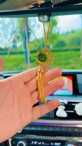 Car Hanging Pendant Ramadan Muslim Decor Moon Alloy Rotating Elegant Car Accessories Eid Ramadan Raya