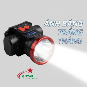 Đèn Pin Đội Đầu Pin Dùng 18 Tiếng DH 52 Choá Đèn 5cm Tích Hợp 2 Pin 18650 Sạc Type-C Trọng Lượng 115g