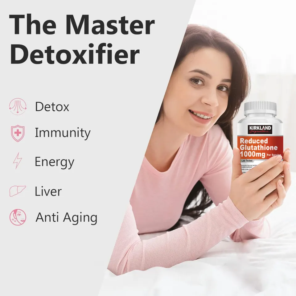 kirkland reduced glutathione KIRKLAND Reduced Glutathione  1000mg|การป้องกันความชรา|การซ่อมแซมเซลล์|ผิวกระจ่างใสขึ้น|