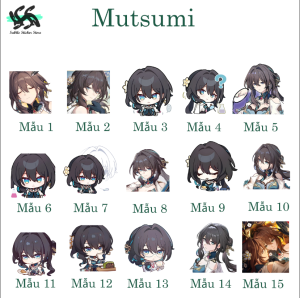 Honkai Star Rail - Set 10/15 Sticker Ruan Mei - game Honkai Star Rail hình dán trang trí siêu đẹp