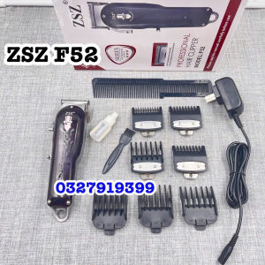 ZSZ Tông đơ cắt tóc F52 lưỡi kép cao cấp công suất 10W lưỡi sắc bén pin sạc 2600mAh thiết kế nhỏ gọn tay cầm chắc chắn