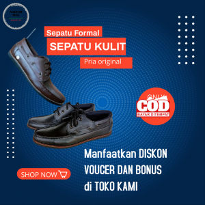 Sepatu pria keren formal pria sepatu kerja casual kulit pria Fentopel kantor pria pria laki formal pakai tali bermutu awet jahitan rapih