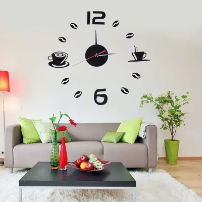 Jam Dinding DIY / Jam Tempel Dinding Analog 3D Giant Modern Clock Motif