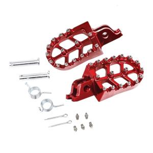 1 Pair Foot Pedal Rest Motorcycle Footpeg Aluminum Footpeg Motorbike Modification Accessory Replacement Pedal Rustproof