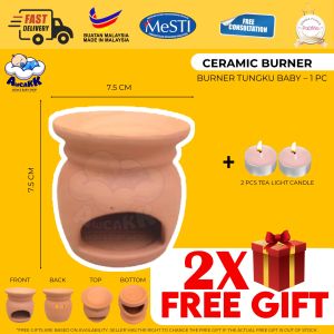 [AWCAKK] MAHTHIKA Tuam Herba Baby Memaa NEW DESIGN Saiz Besar Tahan Lama Bayi Newborn Tungku Homemade Burner Ceramic
