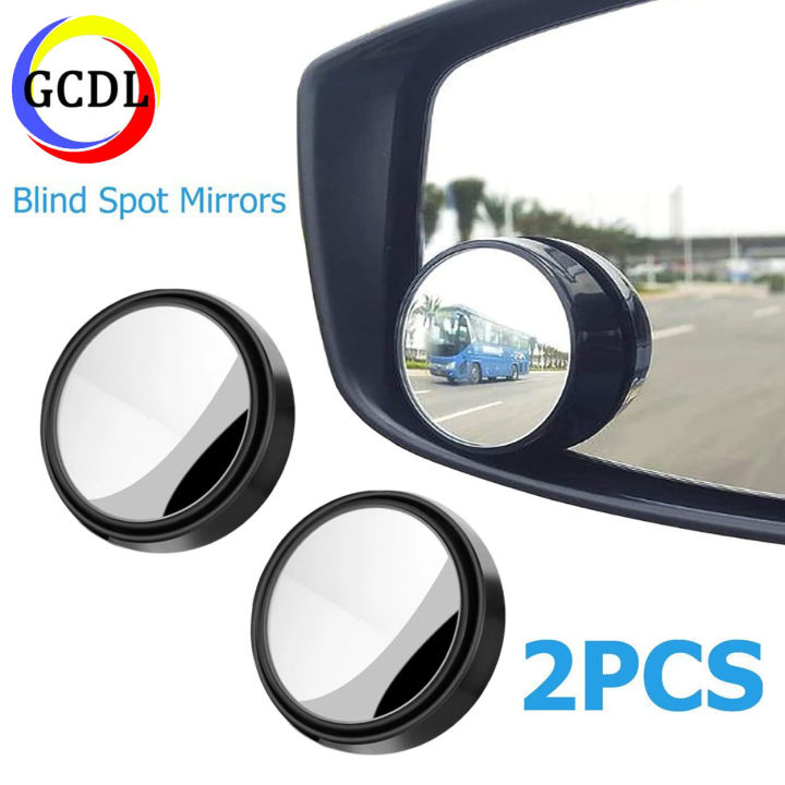 2-Pack Universal 360° Wide Angle Convex Blind Spot Mirrors – Frameless Triangle For Car, Truck, SUV