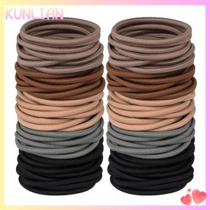 [KUNLIAN] 100Pcs Women Girls Hair Rubber Bands Hair Tie Ropes Elastic Hairband Ponytail Holders Headbands Scrunchies
