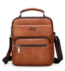 Jeep Buluo Merk Man Split Lederen Crossbody Shoulder Messenger Bag Voor Ipad Big Size Mannen Handtassen Beroemde Casual Business