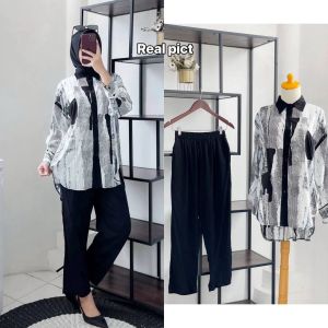 NADINE Promo Setelan Wanita Onset Krinkel Grea Dena Kamila Rosmery Yunma Tartan Ayunda Amena Thya Cutbray