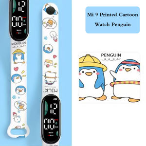 New Childrens Electronic Watch Cartoon Print Multifunctional Smart Bracelet Cute Animation LED Sports Watch