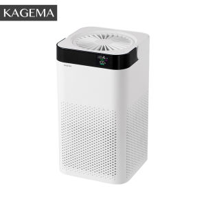 KAGEMA Negative Ion Ionizer HEPA Portable UV Air Purifier For Room Anti-Virus Anti-Odor Anti-Bacteria USB Rechargeable With Night Light 3-Speed Smart Mode Electronic Screen