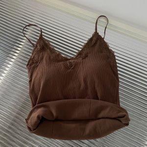 Ninabobo BR228 Tanktop Bra With Cup Tank Top Panjang Premium Long Singlet Atasan Wanita Renda Bunga Tali Spaghetti