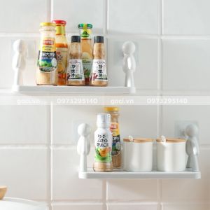 Kệ Đề Đồ Dán Tường 2 Hình Người Độc Đáo Phong Cách Nhật Bản