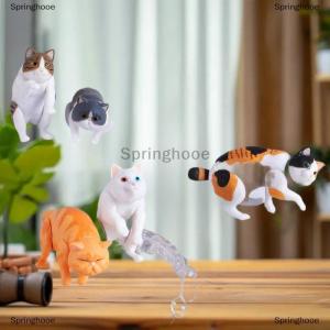 [COD] Springhooe 1 Set Micro Landscape Dollhouse Model Cat Trees Scratcher Deccoration Accessories Toy Mini Cat Ornament