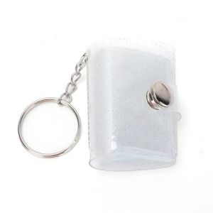 DEER Snap Button Design Mini Photo Album Simple With Keychain Portable Pocket Album Easy Use DIY Storage Photo Card Holder Photo Sticker