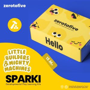 SPARKI Kit Little Builders & Mighty Machines Montessori Toy Toddler Early Learning Preschool Learning Kit Growth Mindset Excavator Truck Car Construction Bulldozer