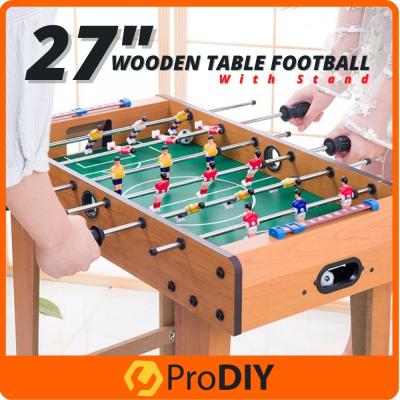 27 Inch Wooden Table Football Game With Stand Foosball Soccer Table Game Arcade Room Playfield Indoo