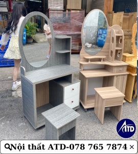 [ SALE LỚN] Bàn trang điểm gỗ ép phủ Melamine MDF  chống trầy xước giá rẻ HCM