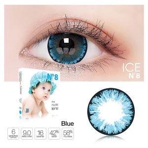 Softlens Minus Dan Normal X2 ICE NO.8 N8 (-0.50 sd -10.00) 16mm BIG EYES Gratis Tempat Soflens