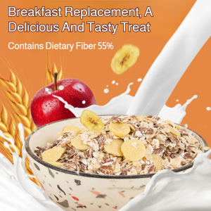 Oatmeal Rich in Flavor Meal Replacement Powder Natural Grains Promote Metabolism Family No Added Coloring