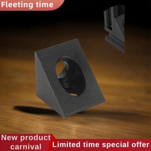 Fleeting time 4PCS 2020 Aluminum Alloy Corner Code Fixed Square Nut 3D Printer Accessories Triangular Aluminum Blocks Corner Piece Connector