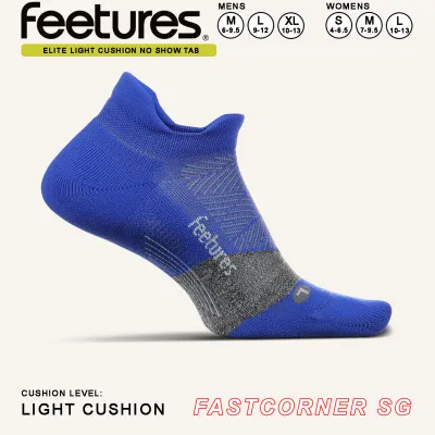 Feetures Elite Light Cushion NST SS22 premium quick dry anti-blister compression outdoor hiking walking sports marathon running socks for men and women