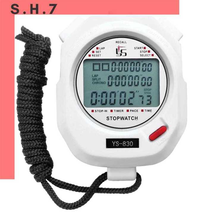 Handheld Digital Stopwatch Chronograph Sports Training Timer Stop Watch ...