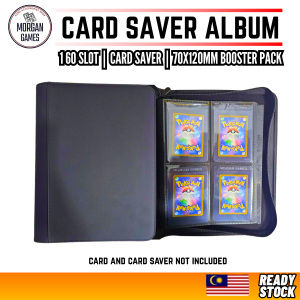 【Morgan Games】[Ready Stock] Card Saver Album Binder | Fit Card Saver | English Pokémon Booster Pack