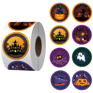 Gift Sticker Pumpkin Sticker Halloween Sticker Labels Lovely Decorative Sticker Reward Sticker Scrapbook Sticker