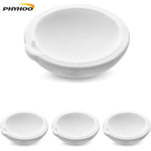 PHYHOO Small High Temp Quartz Melting Bowl Heatproof Quartz Crucible for Jewelry Metal Casting and Welding