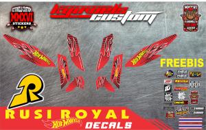 RUSI ROYAL HOTWHEELS CONCEP DECAL STICKER