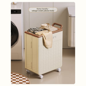 【COD】Matras Yoga Keranjang Baju /Laundry Bag Lipat Dengan Roda /Tempat Penyimpanan /Kotor Laundry Basket/ Storage Organizer Serbaguna
