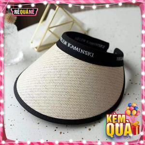 Nón Cói Đi Biển Nửa Đầu Chống UV Vòng Chữ Phối Viền RQN2176 - requane