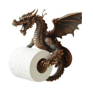 Bathroom Toilet Paper Holder Wall Mounted Tissue Towel Roll Dispenser Unique Dragon Tissue Roll Holder Storage Rack