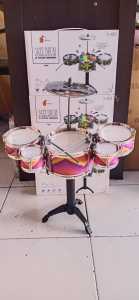 Mainan Edukasi Anak Drum Set / Mainan Drum Anak Lampu Music Vibration