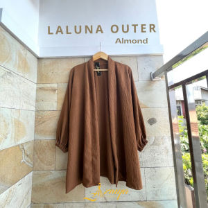 KPKE 77 OFFICIAL-LALUNA BLAZER Cardigan Viral Outer Katun Crinkle 2024