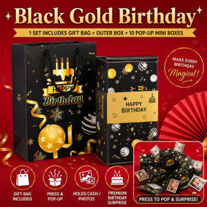 【24H】Surprise Explosion Gift Box 10 Pop Up Boxes Cash Money Photo Birthday Party Graduation Gift Set