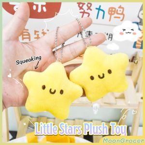 M.Grocer Little Stars Plush Toy Creative Keychain Cute Girl Squeaking Car Keys Doll