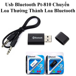 Usb Bluetooth Pt-810 Chuyển Loa Thường Thành Loa Bluetooth Kèm Jack Nối Dài 3.5Mm