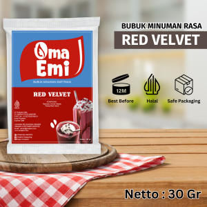 Bubuk Minuman Instan {RED VELVET} / {RED VELVET} 30 gr / Toko Bubuk Minuman Aneka Rasa