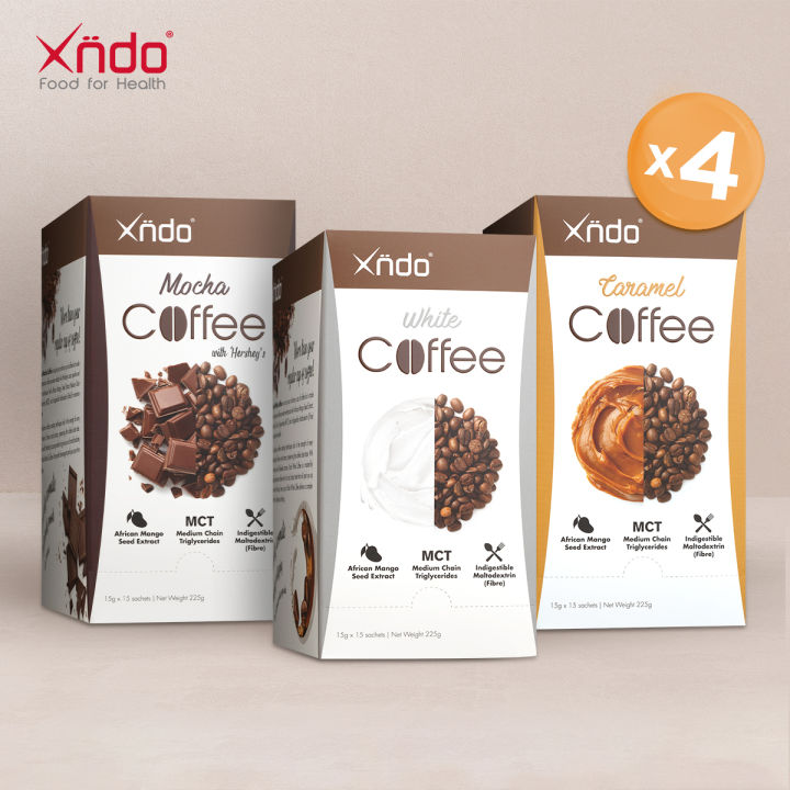[Bundle of 4] Xndo Fat Burning Coffee 15s