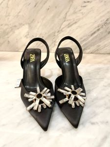 Sepatu Heels Wanita Import Diamond motif