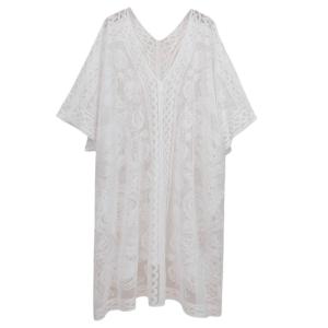 Xuyên Thấu Sheer Áo Tắm coverup cho phụ nữ giản dị lỏng lẻo Bộ Đồ Tắm coverup phụ nữ ren sheer bãi biển coverup