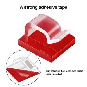 10/20/50PCS Cable Organizer Clips Cable Management Wire Manager Cord Holder USB Charging Data Line Bobbin Winder Wall Mounted h260630