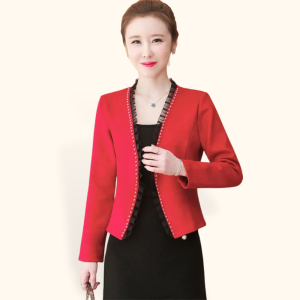 Blazer Kerja Kantor Wanita Gaya Korea variasi renda model Terbaru - Jfashion Haerin