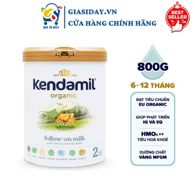 (HSD 2027) Sữa Kendamil Organic Chứa HMOs Số 1 2 3 - Sữa Bột Công Thức Hữu Cơ 800g