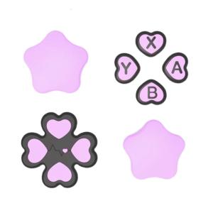 ABXY Key Sticker Skin Thumb Stick Grip Caps D-pad Button Protective Stickers for Controller Soft Joystick Covers