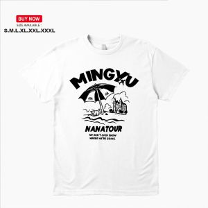 SEVENTEEN Korean Boy Group Design Tee - Music Star Fans Tshirt Mens And Womens Shirts Thick Cloth Cotton